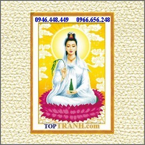 Tranh gắn đá bồ tát